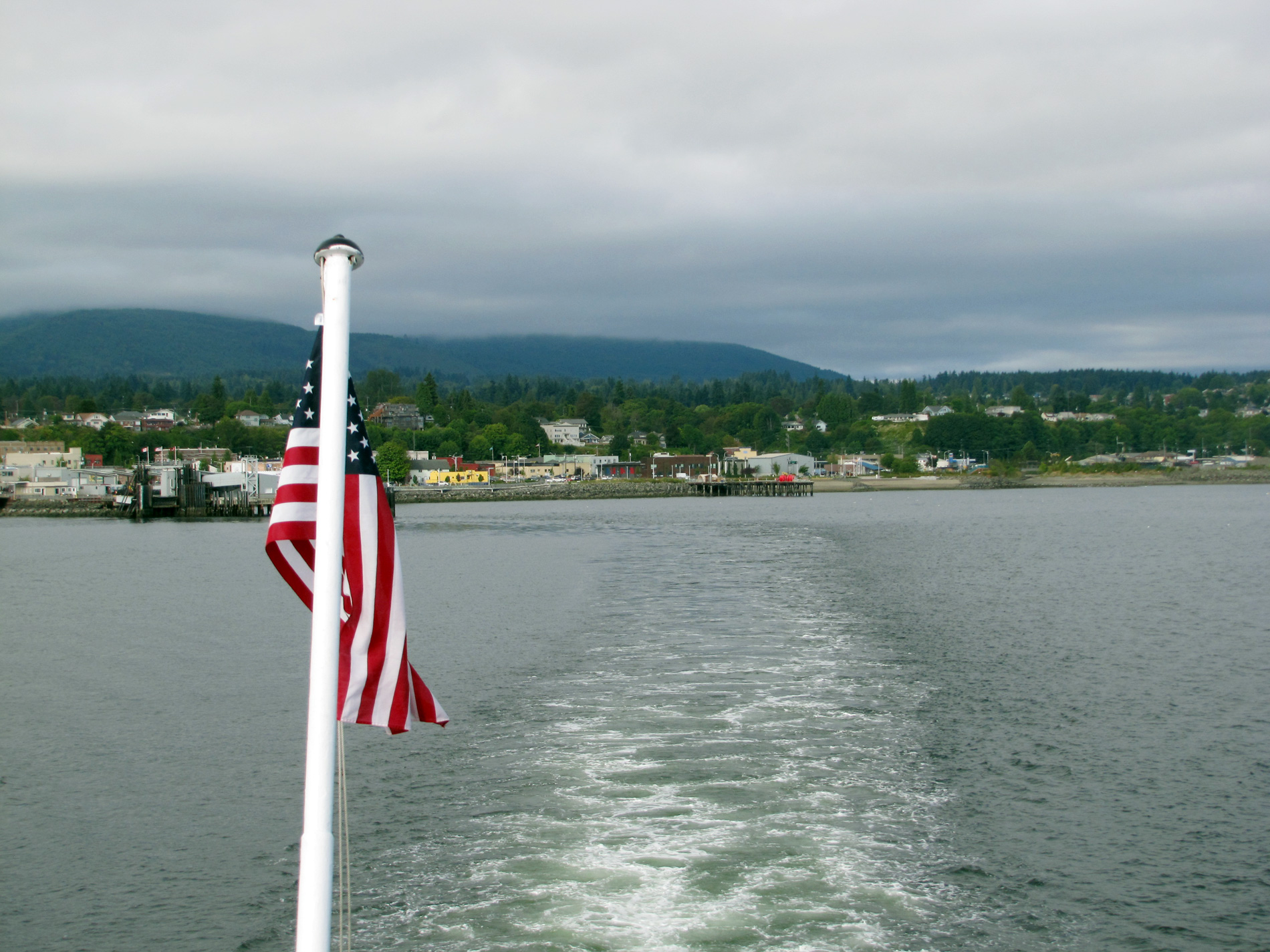 The Black Ball Ferry leaving Port Angeles