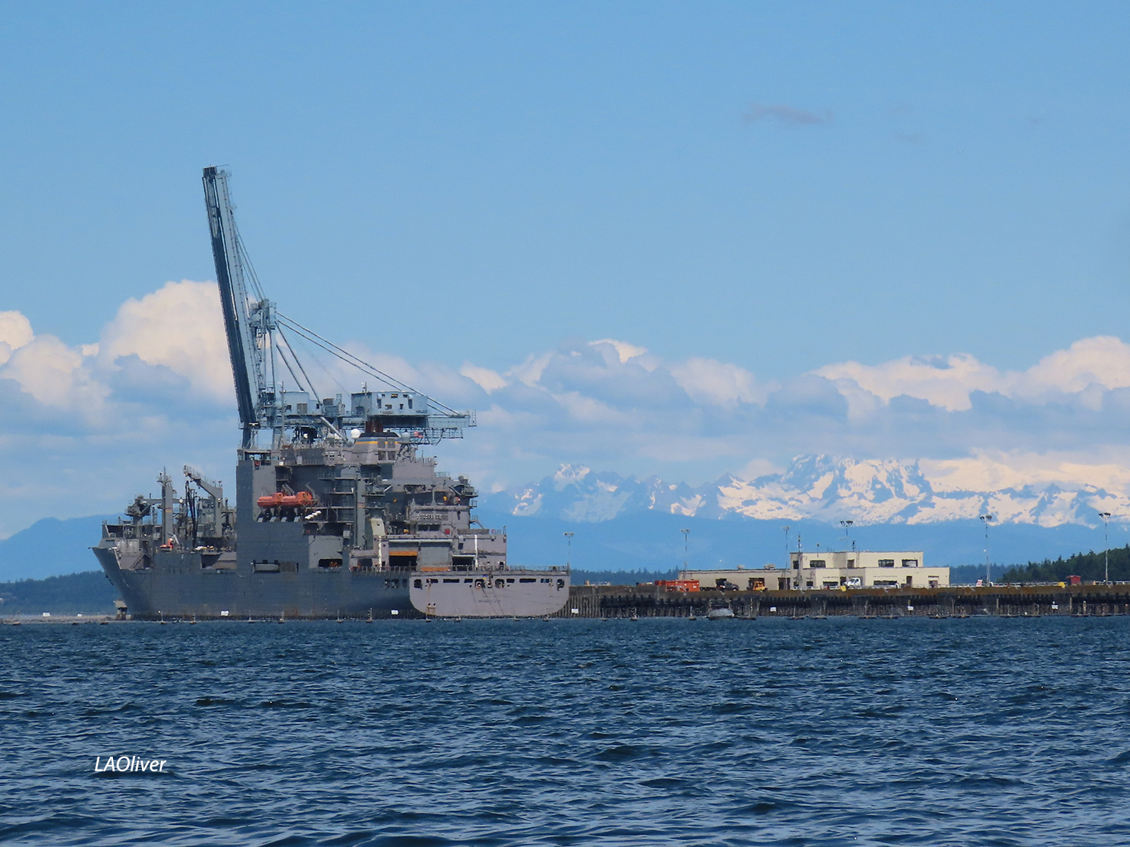 munitions supply ship at Indian Island munitions supply ship at Indian Island