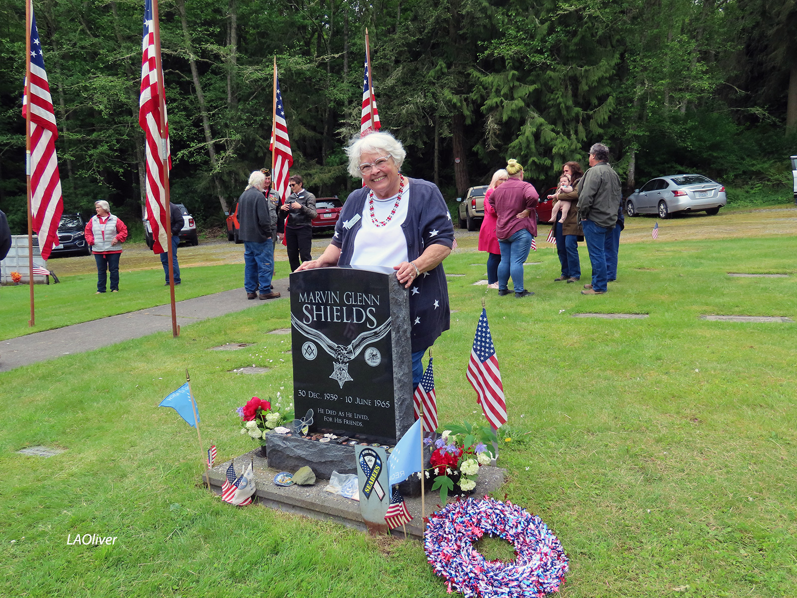 joan-at-marvin-shield-grave
